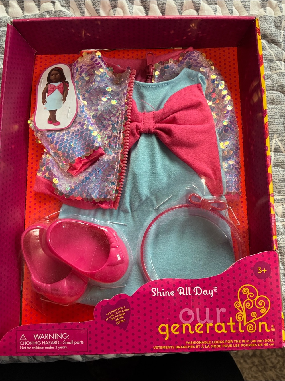 Our Generation Shine All Day Sequin Outfit - New in Box